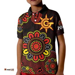 AFL Gold Coast Suns 2009 Aboriginal Red Style Kid Polo Shirt