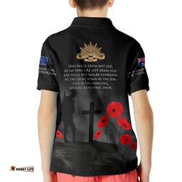 Anzac Day Kid Polo Shirt - Australia Remember
