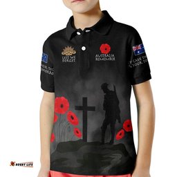 Anzac Day Kid Polo Shirt - Australia Remember