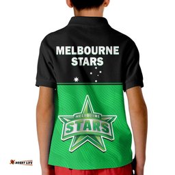 Melbourne Stars Cricket Polo Shirt KID Est 2011 Sporty