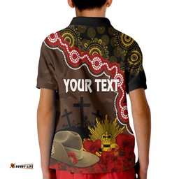 Hawks Football ANZACPolo Shirt KID Aboriginal Mix Slouch Hat