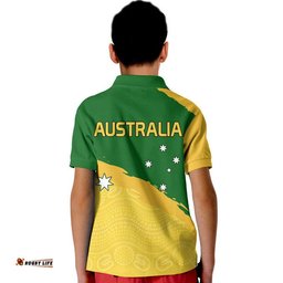 Australia Soccer Kid Polo Shirt World Cup Football Matildas Female Socceroos