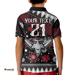 Custom Bombers Football Kid Polo Shirt Christmas Vibe-