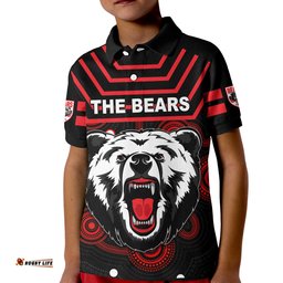 Custom Personalised The Bears Indigenous Polo Shirt KID Go North Sydney