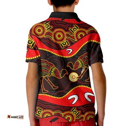 Emu Aboriginal Polo Shirt KID Style No.2