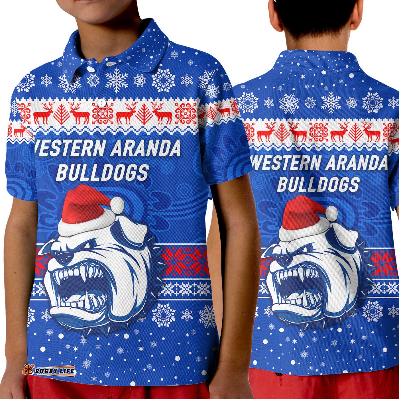 Hermannsburg Western Aranda Bulldogs Football Club Polo Shirt KID Christmas Simple Style