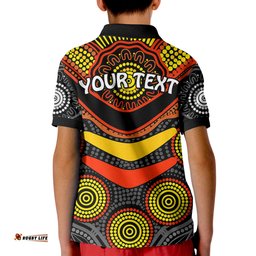 Custom Personalised NAIDOC WeekPolo Shirt KID Aboriginal GET UP STAND UP SHOW UP