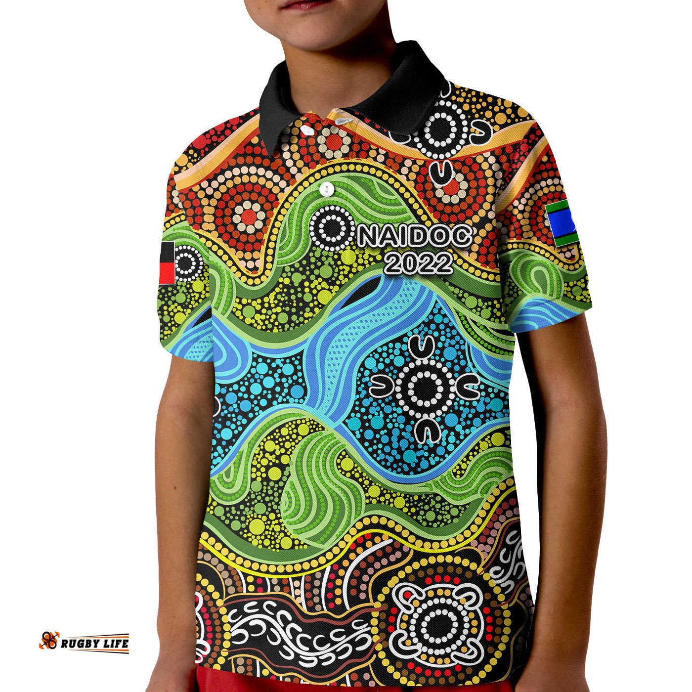 Naidoc WeekPolo Shirt KID Indigenous Style