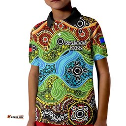 Naidoc WeekPolo Shirt KID Indigenous Style