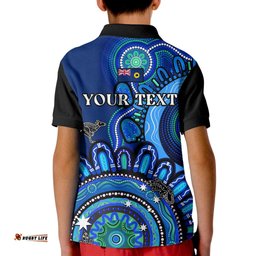 Custom Personalised Western Australia State Polo Shirt KID WA Aussie Indigenous Art