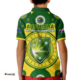 Australia Cricket Kid Polo ShirtWorld Cup 6th Champions Trophy National Color