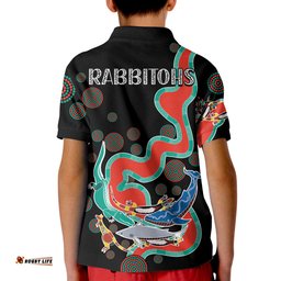 Rabbitohs Polo Shirt KID Go The Bunnies Aboriginal