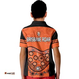 Brisbane Roar Soccer Kid Polo Shirt Aboriginal