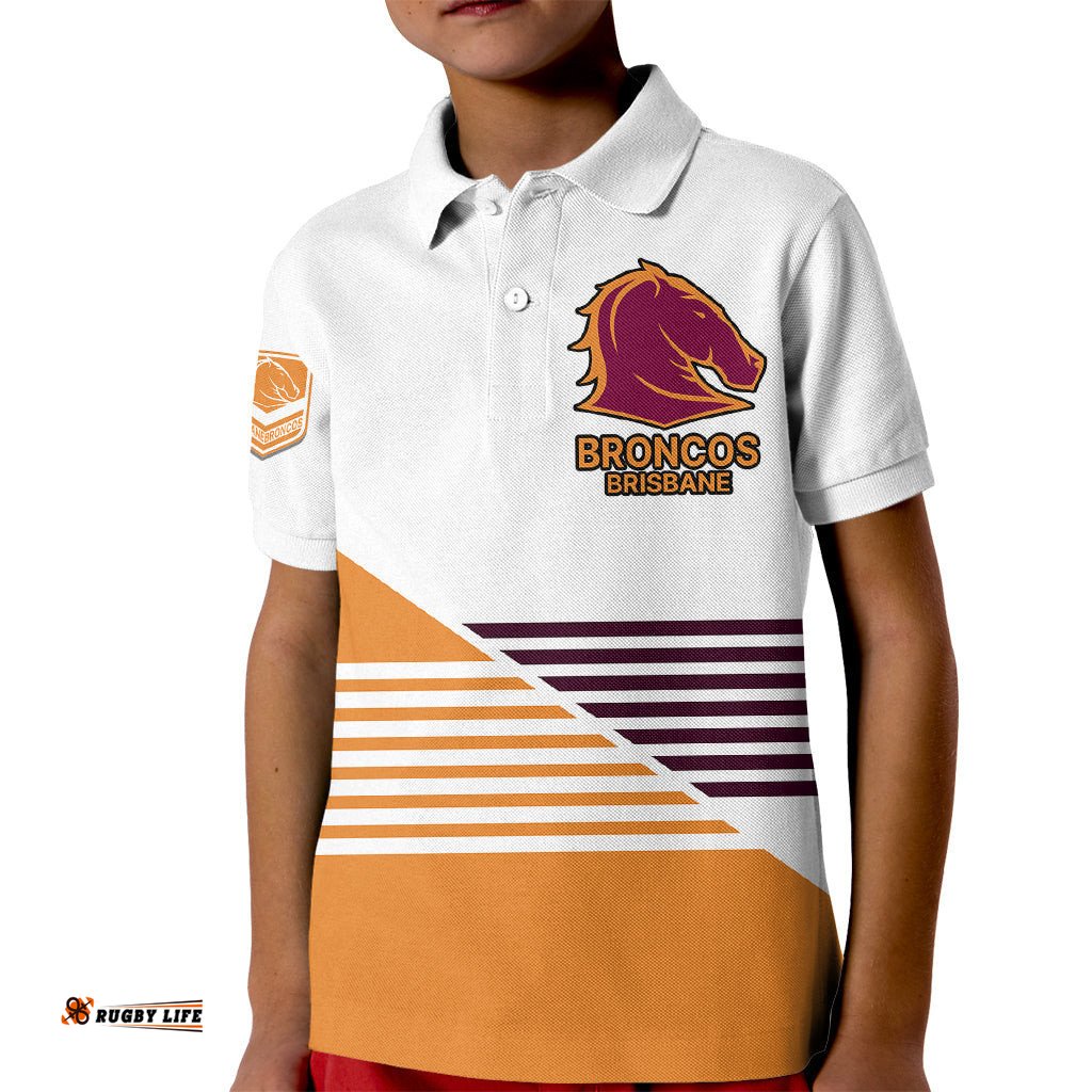 Brisbane Broncos NRL Kid Polo Shirt No1