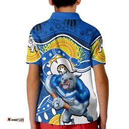 Bulldogs Mascot NRL Kid Polo Shirt NAIDOC