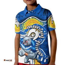 Bulldogs Mascot NRL Kid Polo Shirt NAIDOC