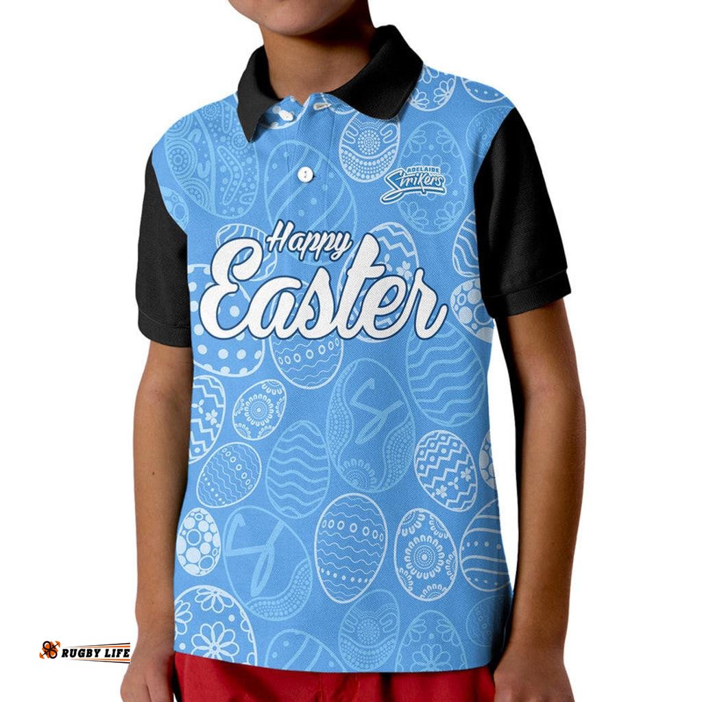 Adelaide Strikers Cricket Happy Easter Day Kid Polo Shirt Simple Style