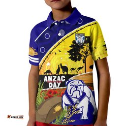 Bulldogs ANZAC Day Kid Polo Shirt Rosemary Starring Night Style