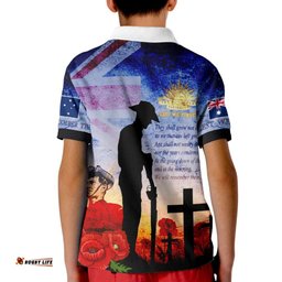 Custom Anzac Kid Polo Shirts - Anzac Lest We Forget The Australian Army