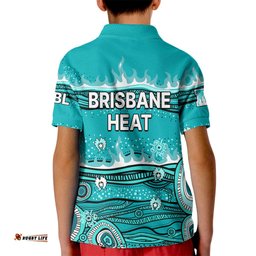 Australia Heat Cricket Kid Polo Shirt Indigenous-