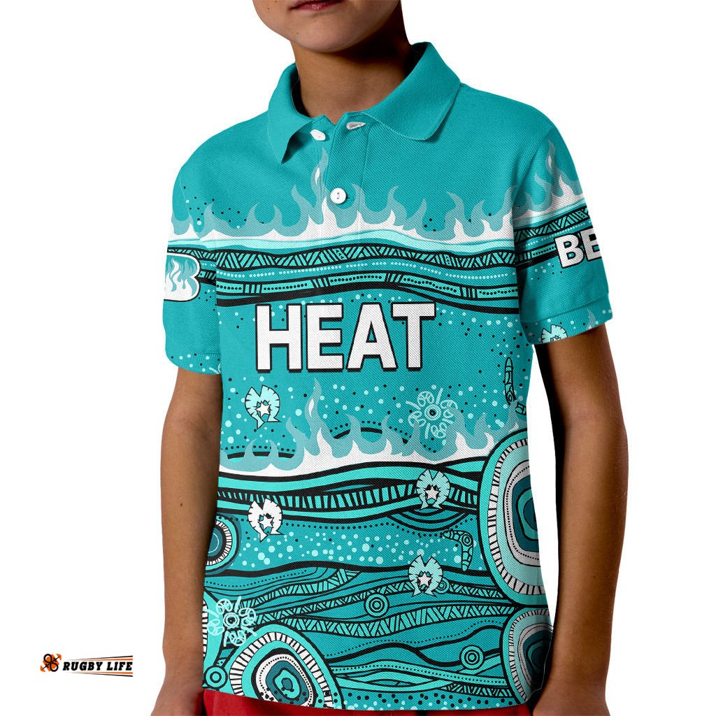 Australia Heat Cricket Kid Polo Shirt Indigenous-