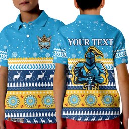 Custom Personalised Titans Polo Shirt KID Christmas Gold Coast