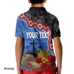 Western Bulldogs Football ANZACPolo Shirt KID Aboriginal Mix Slouch Hat