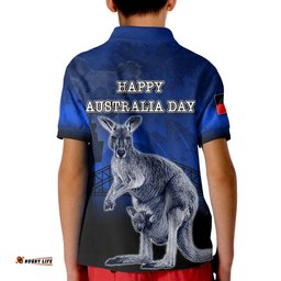 Australia Day Polo Shirt KID Kangaroo