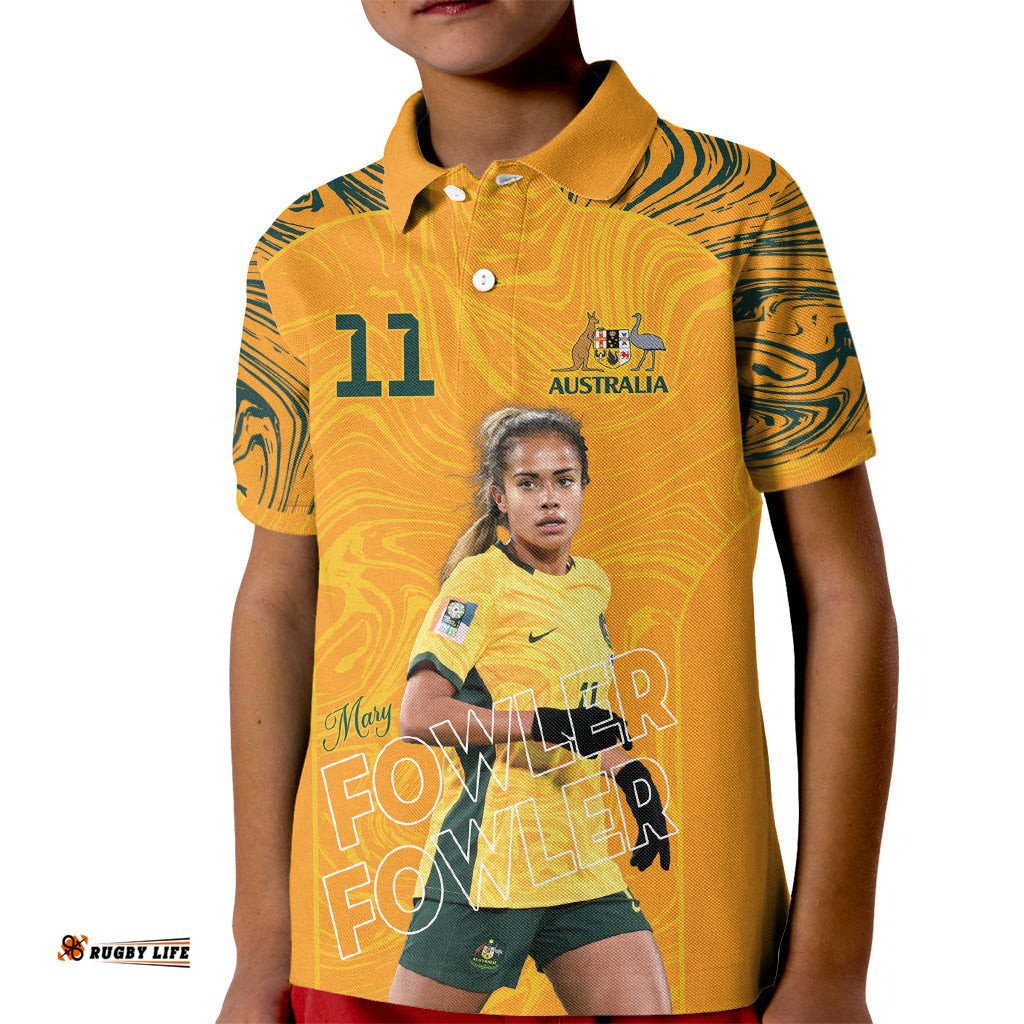 Mary Fowler Australian Matildas Kid Polo Shirt