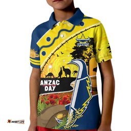 Cowboys ANZAC Day Kid Polo Shirt Rosemary Starring Night Style