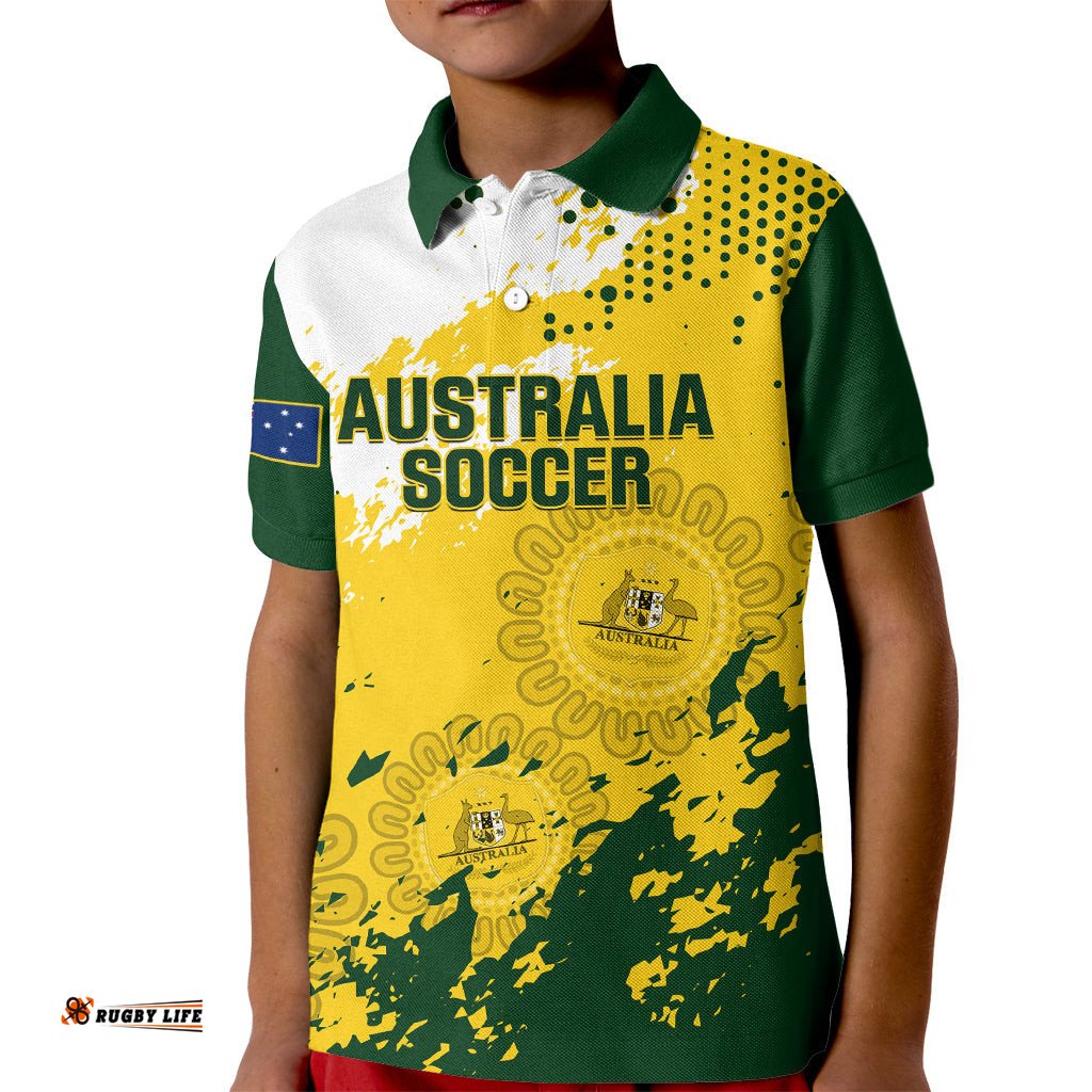 Australia Soccer Kid Polo Shirt Til Its Done Matildas 2024 Happy 46th Anniversary