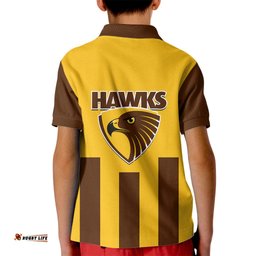 Hawthorn FootballKid Polo Shirt Go Hawks Sporty Style