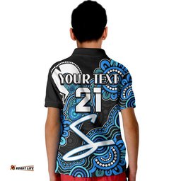 Custom Personalised Adelaide Strikers Cricket Kid Polo Shirt NAIDOC Torres Strait For Our Elders