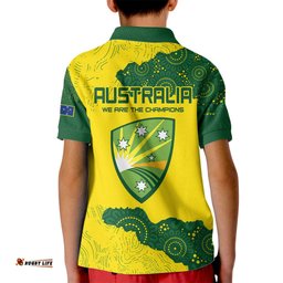 Australia Cricket Kid Polo Shirt History Commemorative World Cup Winners