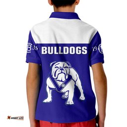 Bulldogs RugbyKid Polo Shirt Canterbury Bankstown Go Dogs