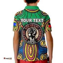 Custom PersonalisedNaidoc WeekPolo Shirt KID Dot Aboriginal No.1