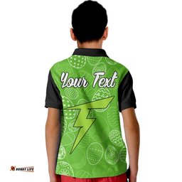 Custom Personalised Sydney Thunder Cricket Happy Easter Day Kid Polo Shirt Simple Style