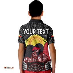 Custom Personalised Australia Indigenous Aboriginal Family Kid Polo Shirt