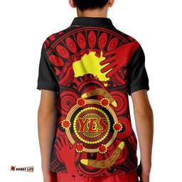 Australia Walk For Yes Kid Polo Shirt Say Yes To Australian Indigenous Voice