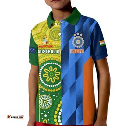 Australia And India Cricket Kid Polo ShirtWorld Cup Final Together