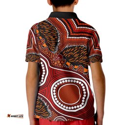 Echidna Aboriginal Polo Shirt KID Style No.2
