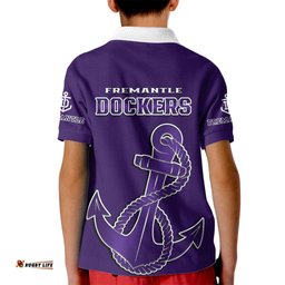 Fremantle Dockers FootballKid Polo Shirt Go Freo Sporty Version 01