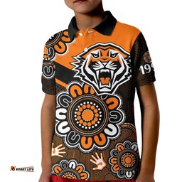 NRL Wests Tigers Rugby Founded 1999 Aboriginal Kid Polo Shirt