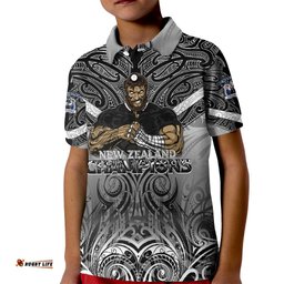 New Zealand Kid Polo Shirt Rugby Aotearoa Champions