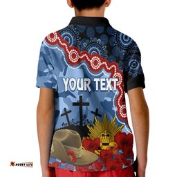 Cats Football ANZACPolo Shirt KID Aboriginal Mix Slouch Hat