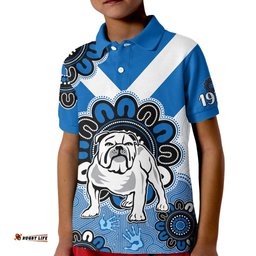 Custom Personalised NRL Canterbury-Bankstown Bulldogs Rugby Berries 1935 Aboriginal Kid Polo Shirt