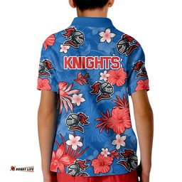 Knights Rugby Kid Polo Shirt Beautiful Floral Pattern Spring Summer Vibe