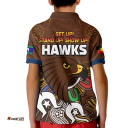 Hawks NAIDOC Week Polo Shirt KID Hawthorn Football Aboriginal