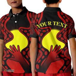 Custom Personalised Aboriginal Australians Polo Shirt KID Simple But Significant