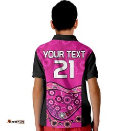 Custom Personalised Sixers Cricket Kid Polo Shirt Sydney Aboriginal